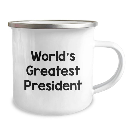 Funny World's Greatest President Gifts for President Men - President Camping Mug for Graduation Unique Gifts from Family - Image 2