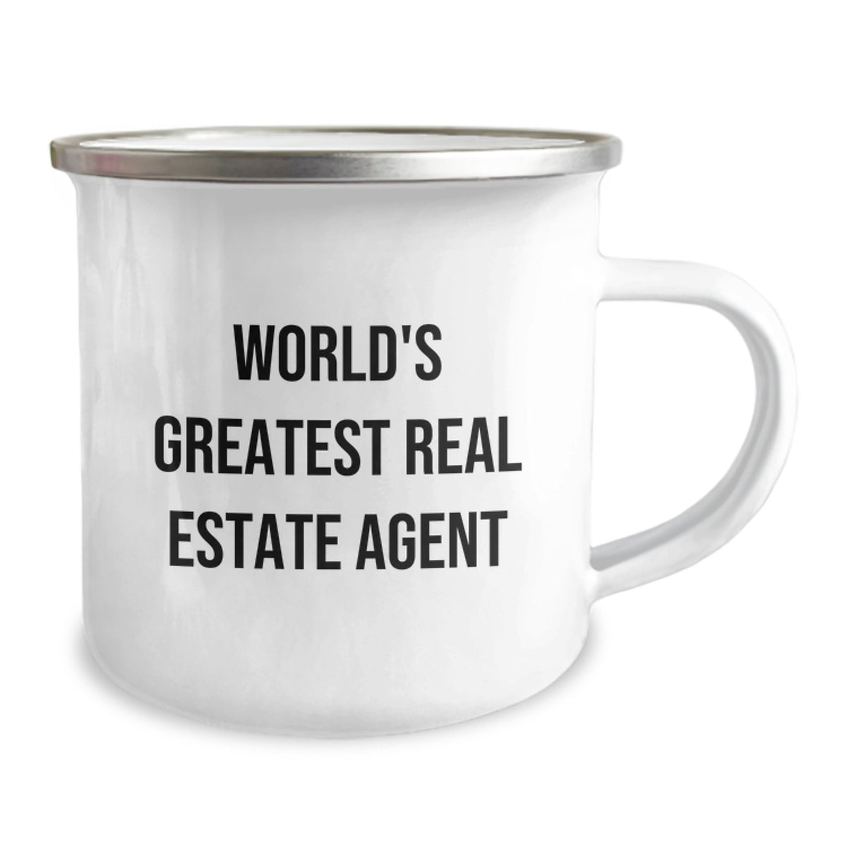 Christmas Gift for Her World's Greatest Real Estate Agent Camping Mug - Image 2