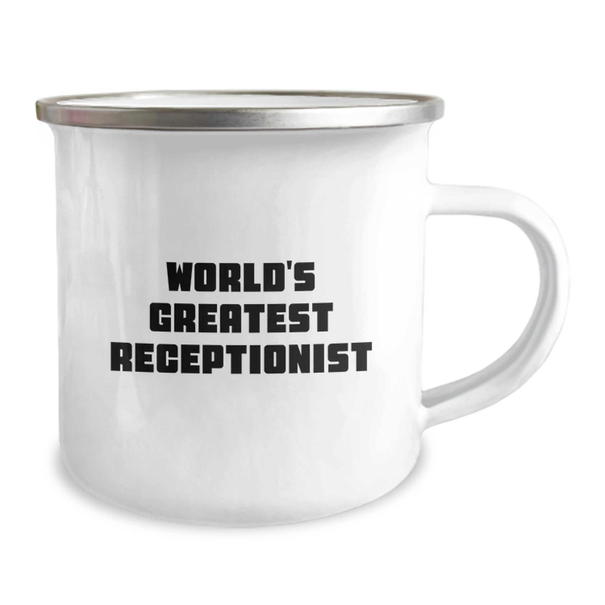 World's Greatest Receptionist Keepsake Camping Mug for Him Birthday Gift - Image 2