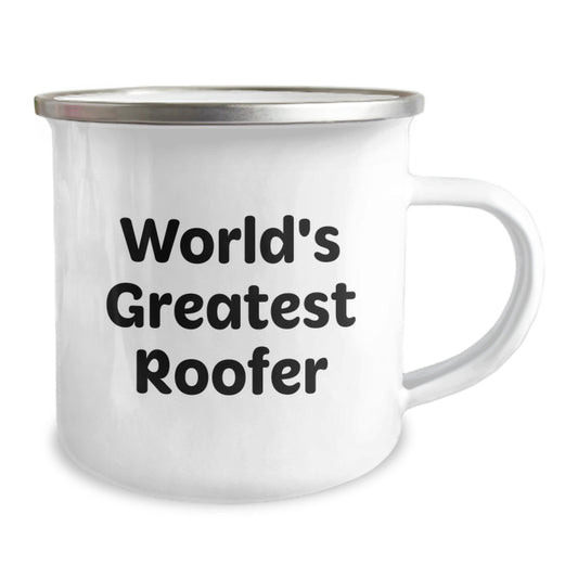 Funny World's Greatest Roofer Gifts for Men Graduation Unique Roofer Camping Mug - Image 2