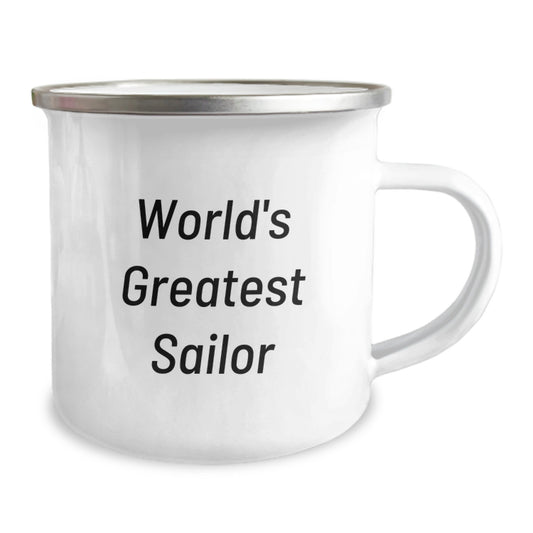 Gifts from Men for World's Greatest Sailor Sailor Graduation Unique Gifts Camping Mug - Image 2