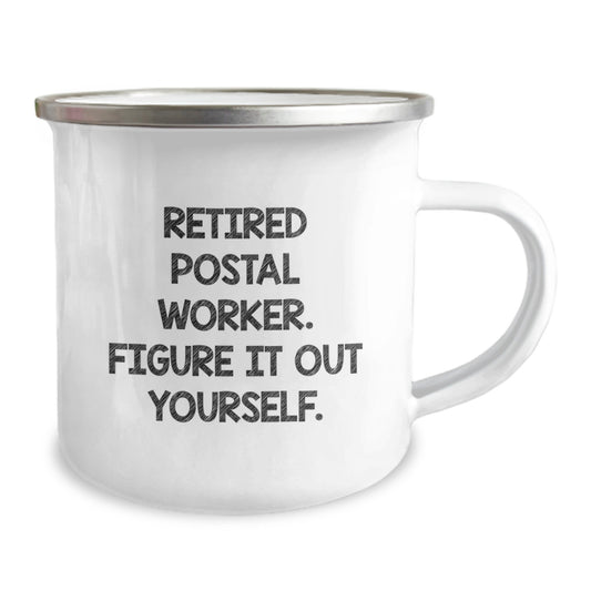 Funny Postal Worker Gifts for Men, Unique Camping Mug for Friends, Graduation Unique Gifts from Coworkers - Image 2