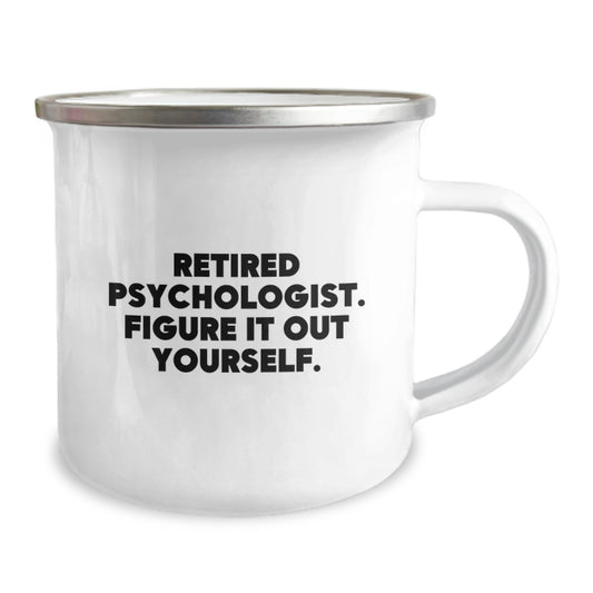 Funny Psychologist Gift, Graduation Unique Gifts for Men from Friends, Camping Mug for Him - Image 2