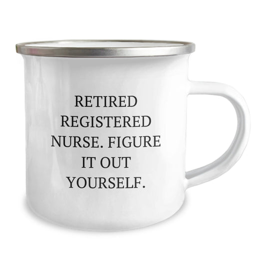 Gifts from Family, Funny Registered Nurse Camping Mug for Graduation Unique Gifts, Registered Nurse Gifts from Men, Women, Friends, Coworkers, Family - Image 2