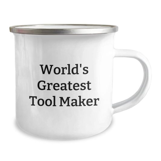 Funny Tool Maker Gifts from Friends - 'World's Greatest' Camping Mug for Tool Maker Dad on Father's Day Unique Gifts - Image 2
