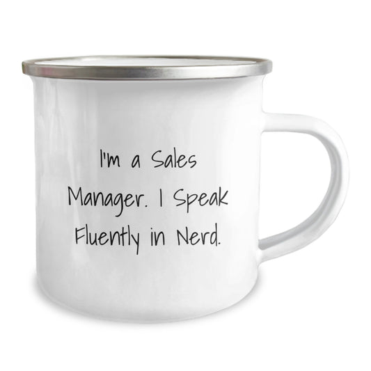 Funny Sales Manager Gifts from Friends for Graduation Unique - I'm A Sales Manager. I Speak Fluently In genius. - Image 2