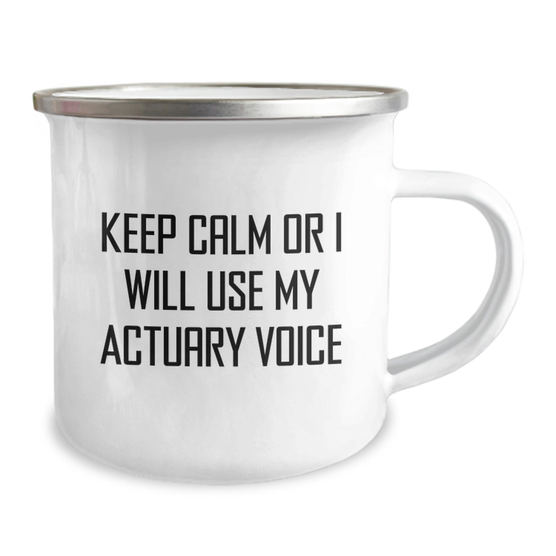 Actuary Keepsake Camping Mug for Him Birthday Gift With Enamel Finish - Image 2