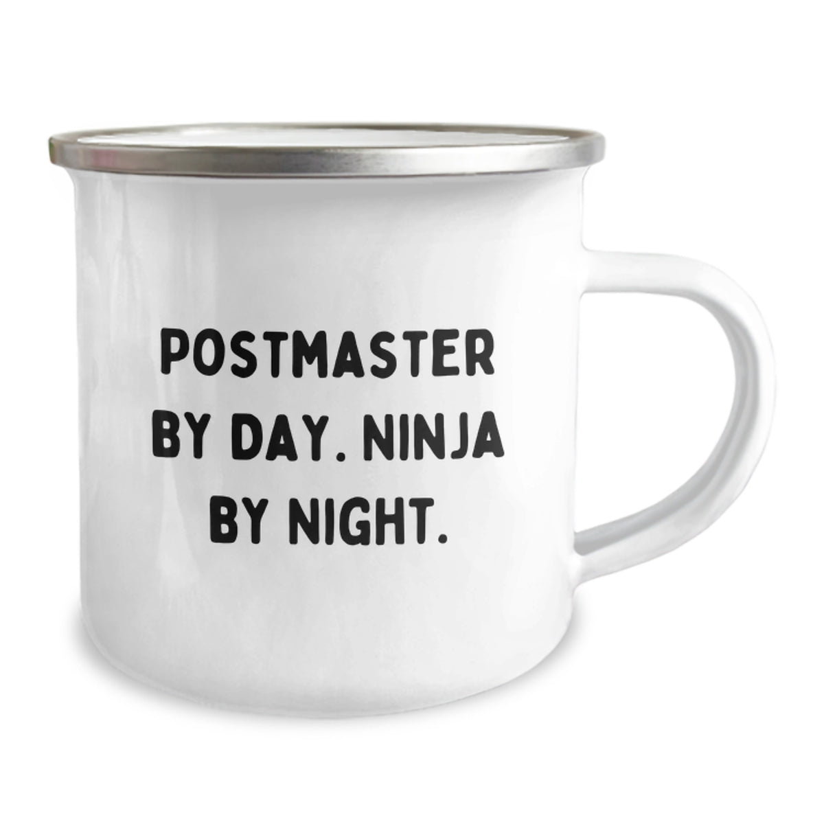 Gifts from Postmaster Enthusiasts, Postmaster By Day. Ninja By Night. Camping Mug for Him, Unique Valentine's Gifts - Image 2