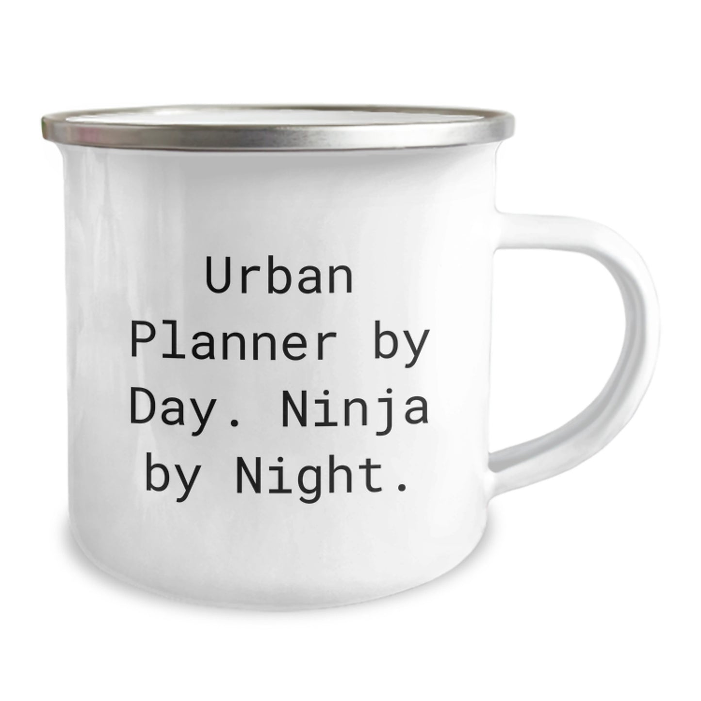 Funny Urban Planner Gifts for Men, Unique Camping Mug for Graduation Unique Gifts from Friends, Family, Coworkers, Urban Planner By Day Ninja By Night - Image 2