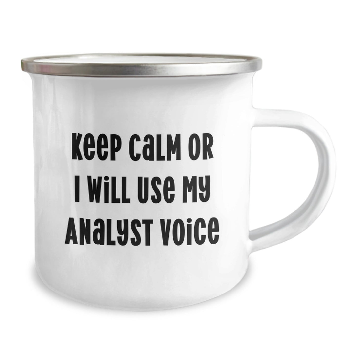 Funny Analyst Gifts from Mom for the Camping Mug Enthusiast Who Keeps Calm with Quotes, Great for Mother's Day Unique Gifts - Image 2