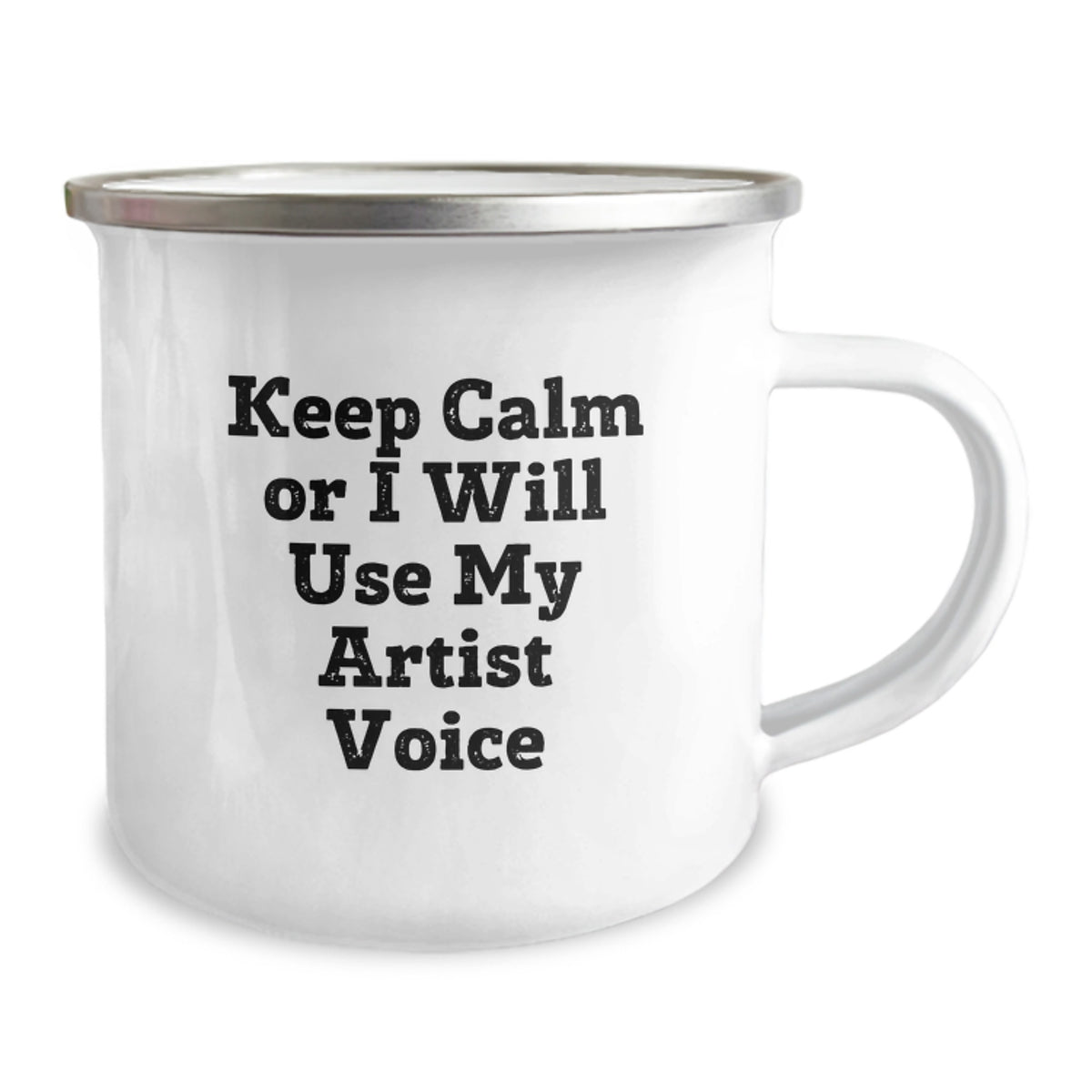 Christmas Gift for Her - Keep Calm Present Artist Voice Camping Mug - Image 2