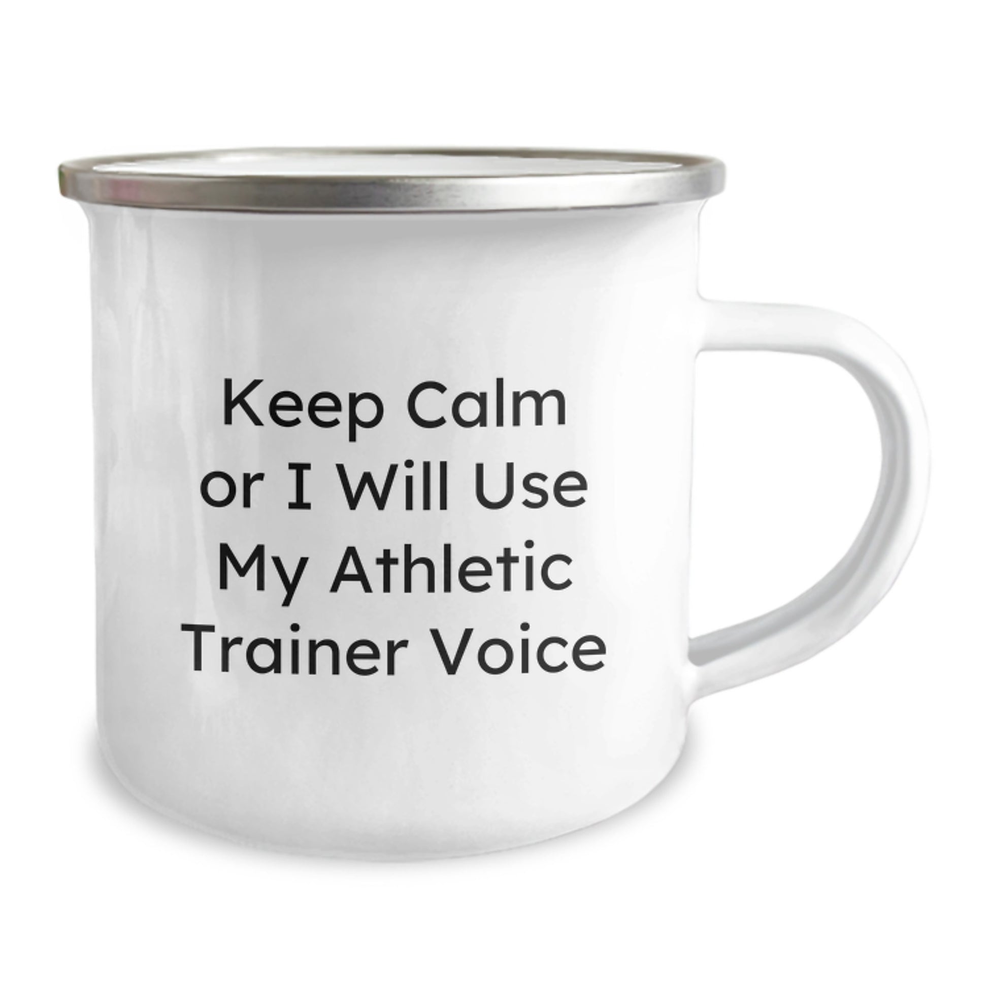 Funny Athletic Trainer Gifts for Men, Unique Camping Mug Keeps Calm or I Will Use My Athletic Trainer Voice, Gifts from Family - Image 2
