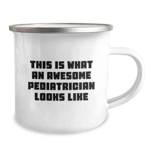 Funny Gifts from Family to Pediatrician Graduation Unique Mugs - This Is What An Awesome Pediatrician Looks Like Camping Mug - Image 2