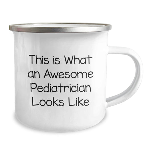 Funny Pediatrician Gifts for Men from Family - This Is What An Awesome Pediatrician Looks Like Camping Mug for Graduation - Image 2