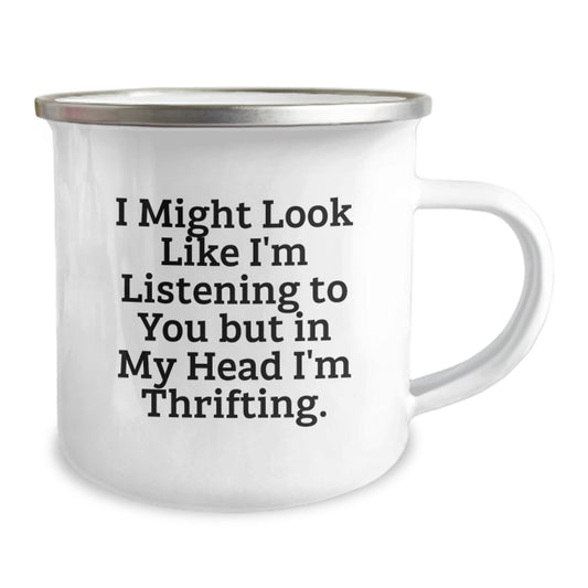 Funny Thrifting Quote Camping Mug Gifts from Friends for Thrifting Lovers Birthday Unique Gifts - Image 2
