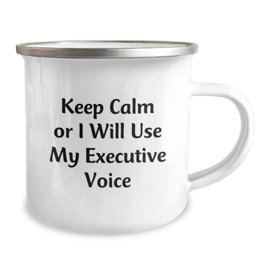 Executive Keeps Calm Camping Mug Gifts for Men Friends Coworkers from Family - Image 2