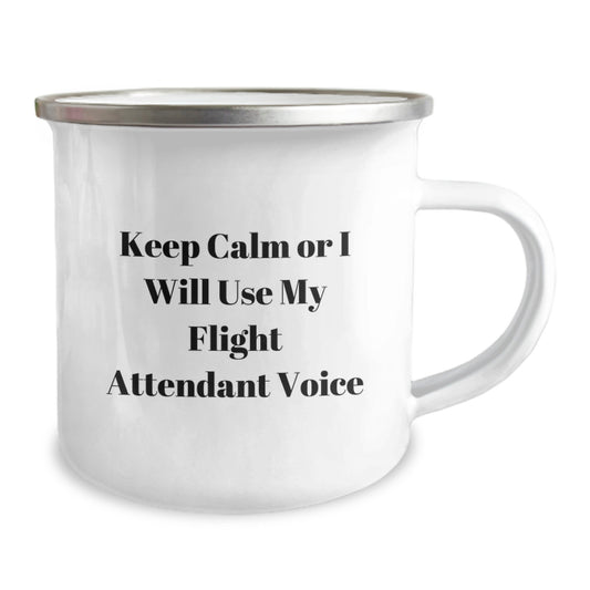 Flight Attendant Camping Mugs Funny Gifts from Friends for Flight Attendant Birthday Unique - Image 2