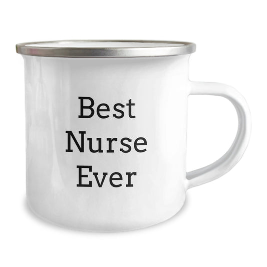 Funny Gifts from Friends to the Best Nurse Ever - Birthday Unique Gifts for Nurse Camping Mug - Cute Inspirational Quote on Stainless Steel with Enamel Finish - Image 2