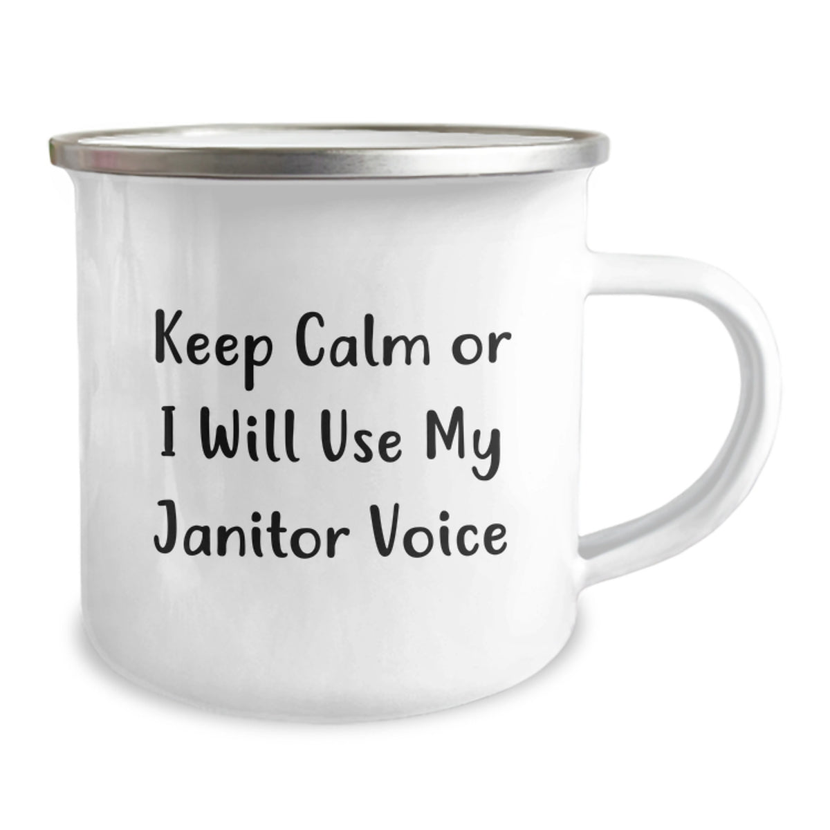 Janitor Camping Mug Gift for Him - Keep Calm Or I Will Use My Janitor - Image 2