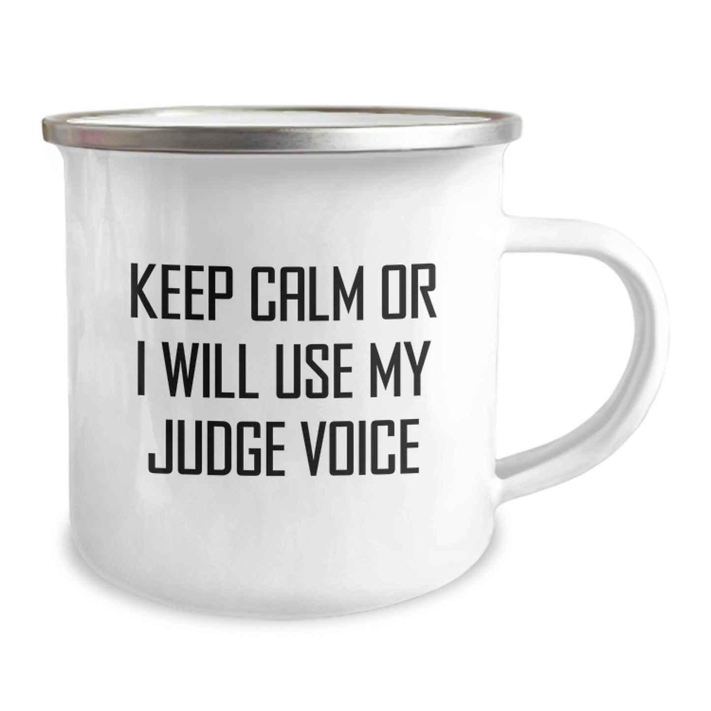 Funny Judges Gift for Graduation, Camping Mug Keeps Calm Or I Will Use My Judge Voice, Gifts from Family and Friends for Judge - Image 2