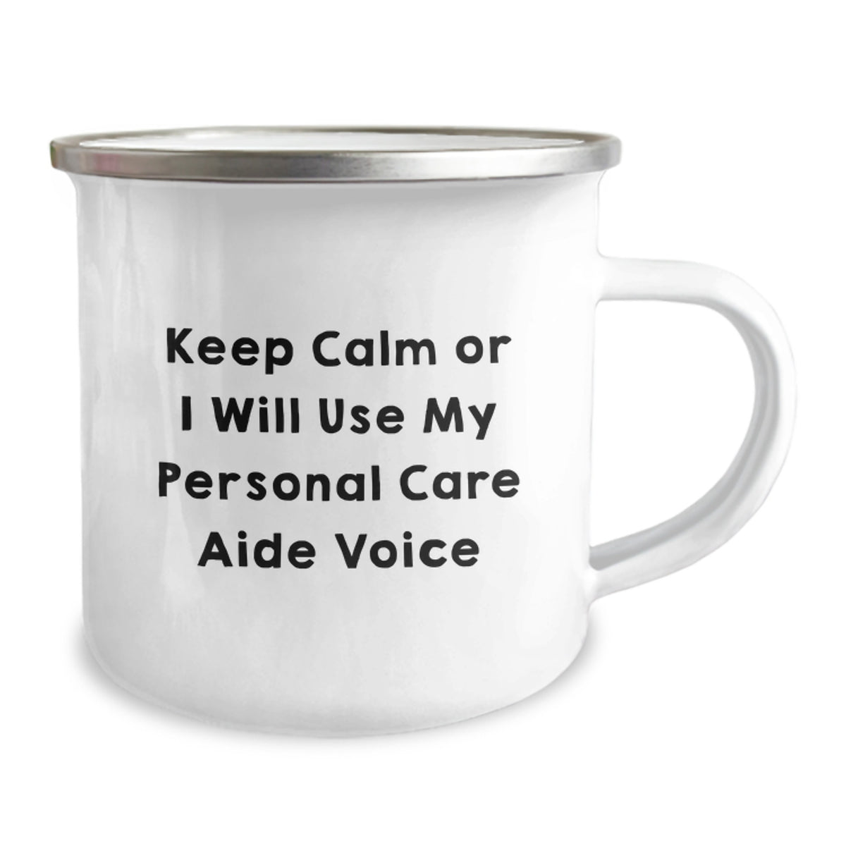 Personal Care Aide Gift for Him - Keep Calm Tone Camping Mug Keepsake - Image 2