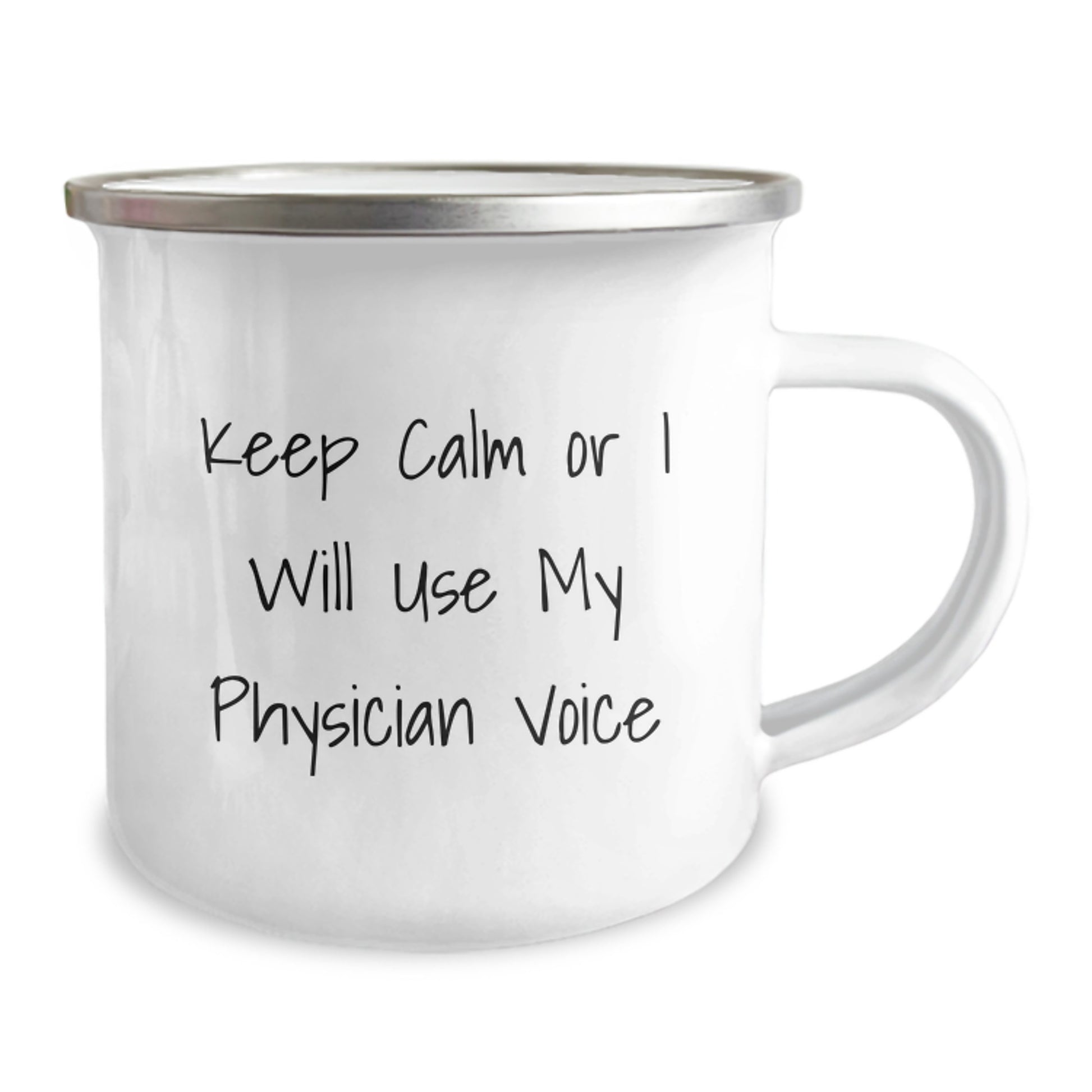 Physician Keepsake Camping Mug for Him Birthday Gift with Enamel Finish - Image 2
