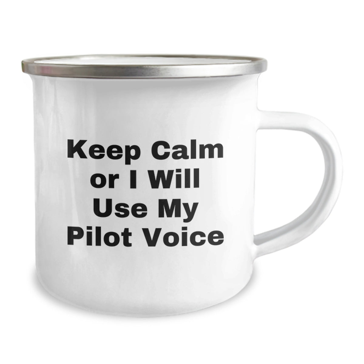Pilot Keepsake Gift for Him - Keep Calm Or I Will Use My Pilot Voice - Image 2