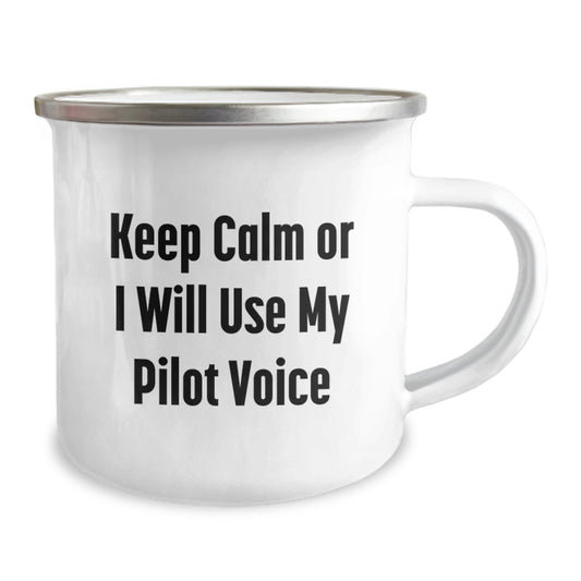 Christmas Gift for Her - Keep Calm Present with Pilot Voice Quote - Image 2