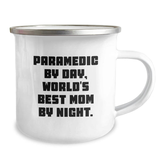 Funny Rescue Worker Gifts for Birthday - Rescue Worker By Day World's Best Mom, Stainless Steel Camping Mugs Gifts from Mom to Rescue Worker Men - Image 2