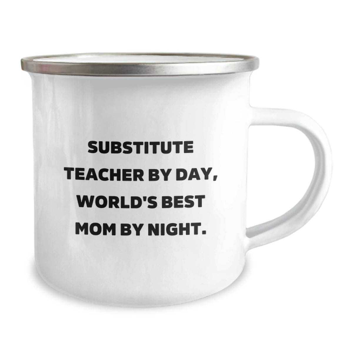 Funny Substitute Teacher Gifts for Men from Best Moms, Camping Mug By Day, World's Best Mom By Night, Birthday Unique Gifts - Image 2