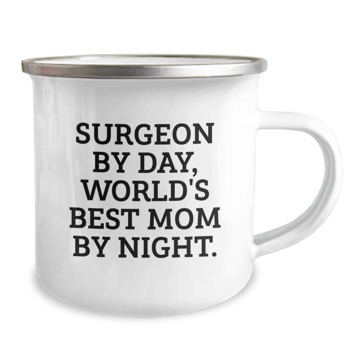Funny Surgeon Gifts, Birthday Unique Mugs for Surgeon By Day, World's Best Mom By Night. Camping Mug, Gifts from Family to Friends, for Men, Women, or Coworkers - Image 2