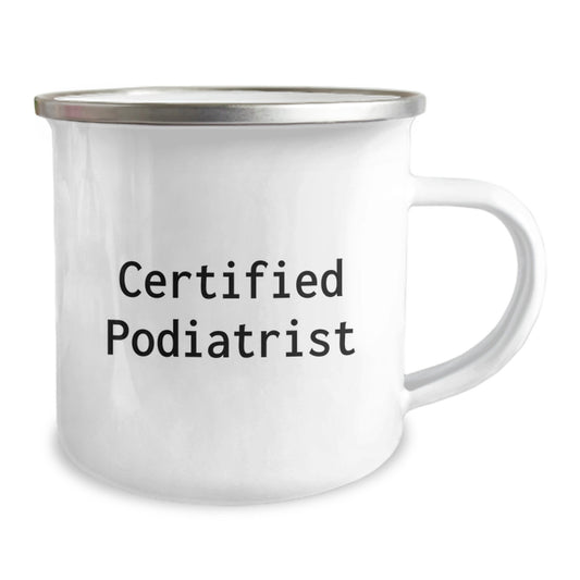 Birthday Unique Gifts for Podiatrist Friends - Funny Quote - Gifts from Men to Podiatrist Friends - 12 oz Stainless Steel Camping Mug - Image 2