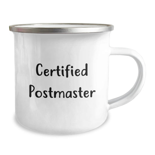 Funny Postmaster Quote Gifts from Friends for Birthday Unique Gifts - Camping Mug for Postmaster, Certified Postmaster Gifts, Camping Lover Mug - Image 2