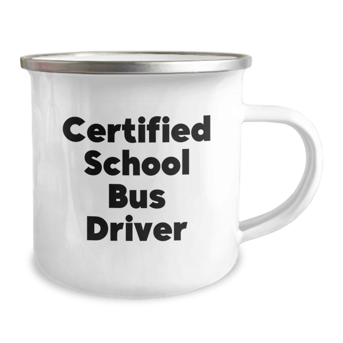 Funny School Bus Driver Gifts from Friends for Birthday Unique Mugs - 'Certified School Bus Driver' Quote Camping Mug - Image 2