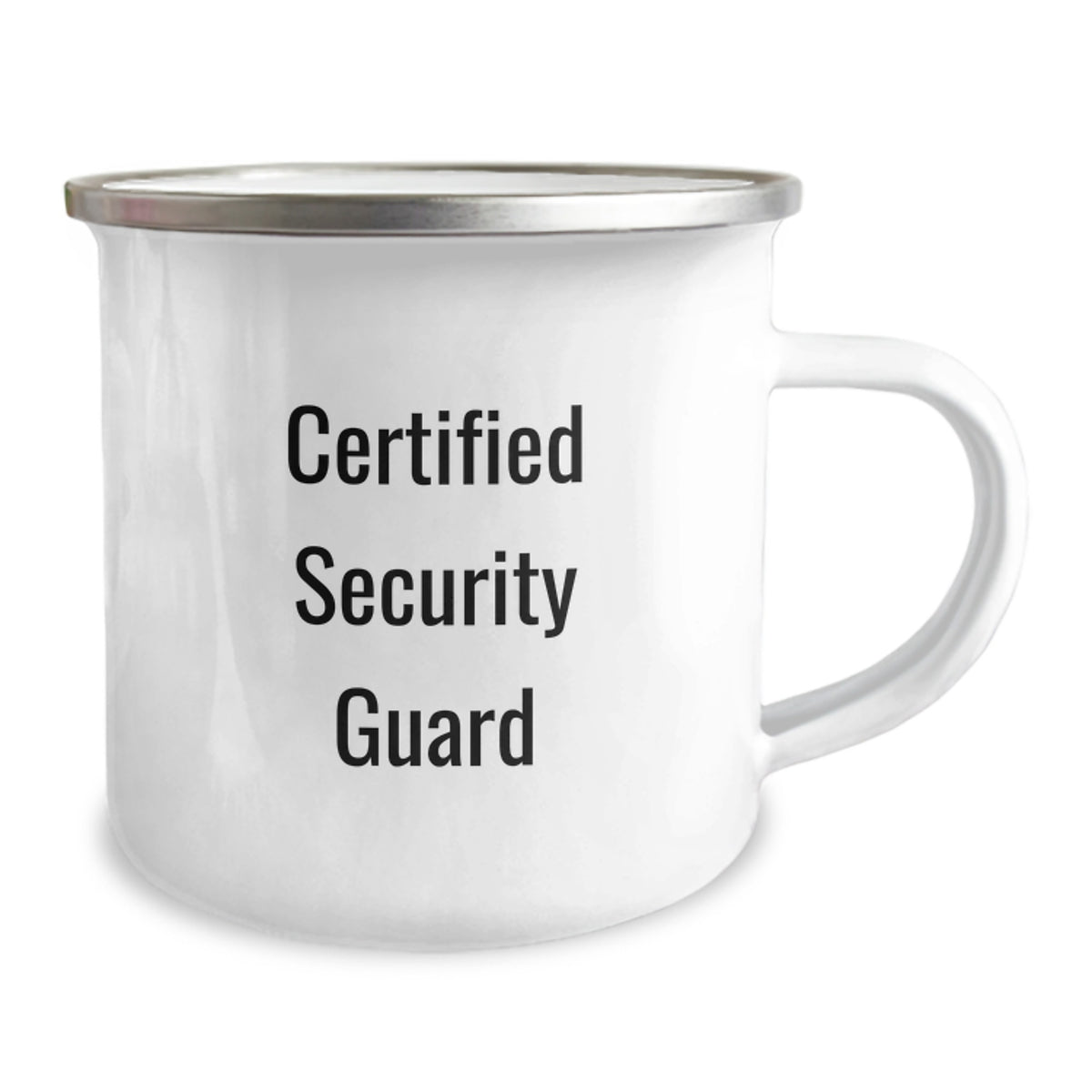 Funny Security Guard Birthday Unique Gifts for Men Friends from Family - 'I'm Certified but not Perfect' Stainless Steel Camping Mug - Image 2