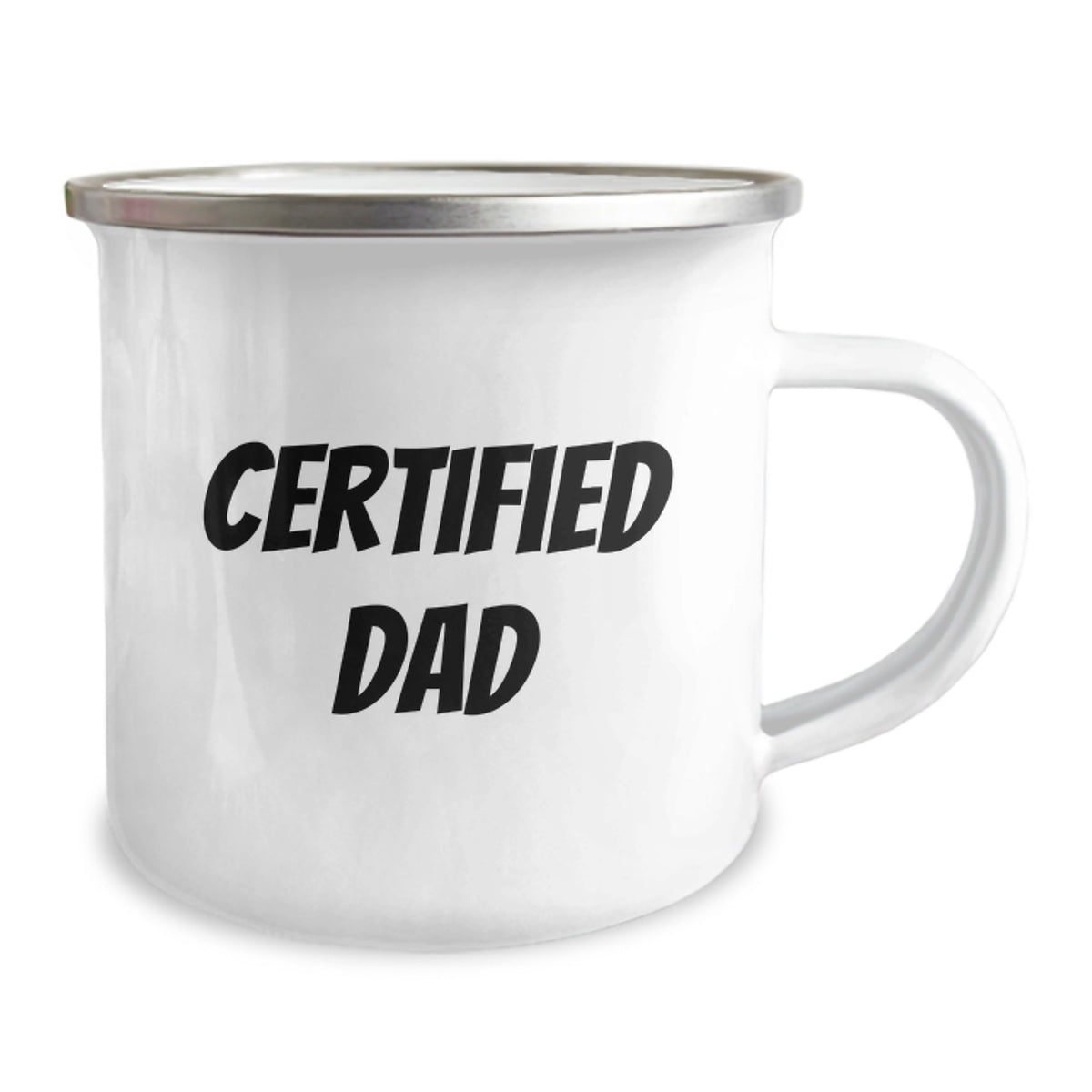 Funny Dad Gift for Him, 'Certified Dad' Valentine's Unique Gifts from Family, Camping Mug for Men - Image 2
