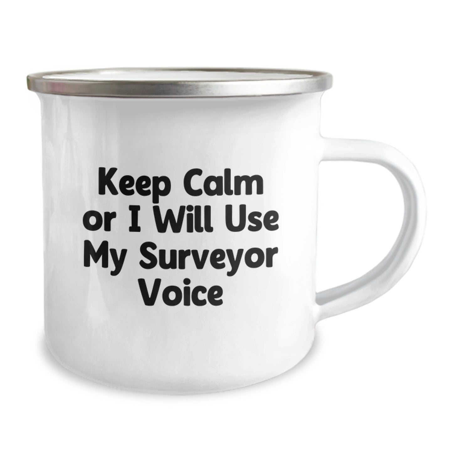 Funny Surveyor Gifts for Surveyor Men - Keep Calm Or I Will Use My Surveyor Voice - Valentine's Unique Gifts from Friends - Image 2