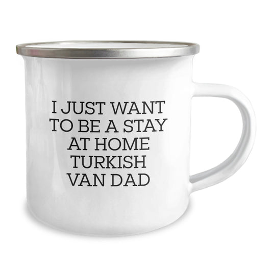 Turkish Van Cat Gifts Funny Quotes Camping Mug for Him, Birthday Unique Gifts from Dad to Son - Image 2