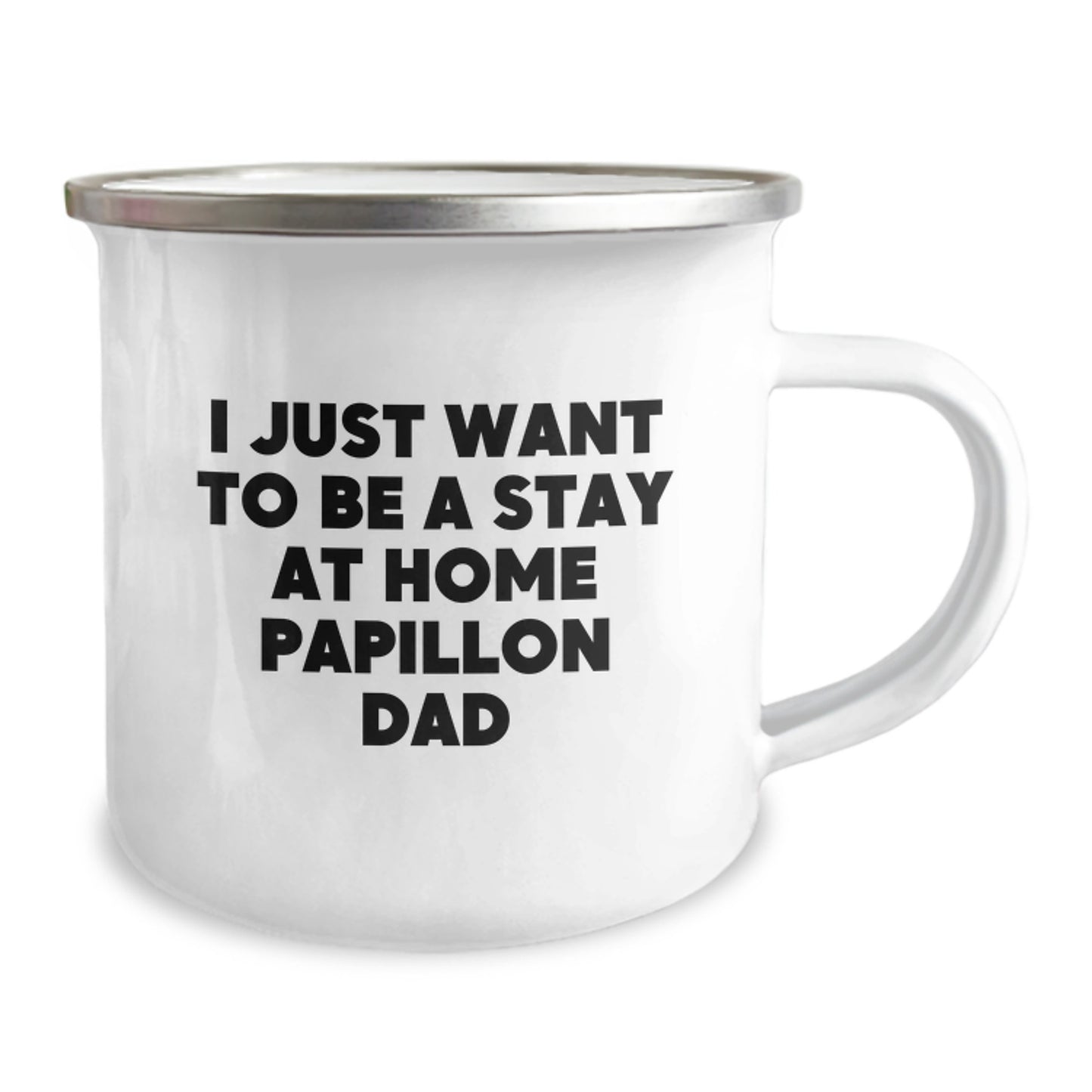 Funny Papillon Dog Gifts from Men, Women, Family, Friends, Valentine's Unique Gifts for Papillon Dog Dad, Camping Mug - Image 2