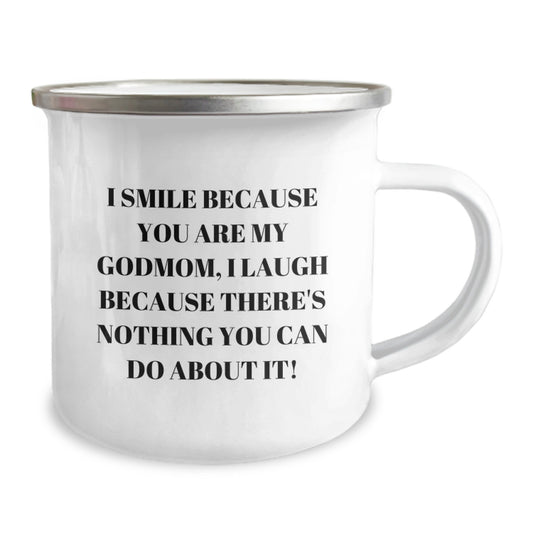 Funny Godmom Gifts from Men, Women, Friends - Valentine's Unique Gifts for Godmom, Inspirational Camping Mug - Image 2