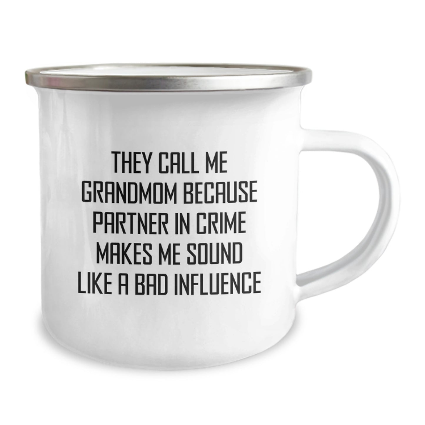 Funny Grandmom Gifts for Her Birthday - They Call Me Grandmom Because Partner In Crime Makes Me Sound Like A Bad Influence Camping Mug Gifts from Family - Image 2