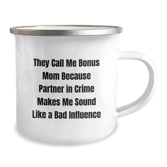 Funny Bonus Mom Camping Mug Gifts from Family to Bonus Mom on Birthday Unique - Image 2