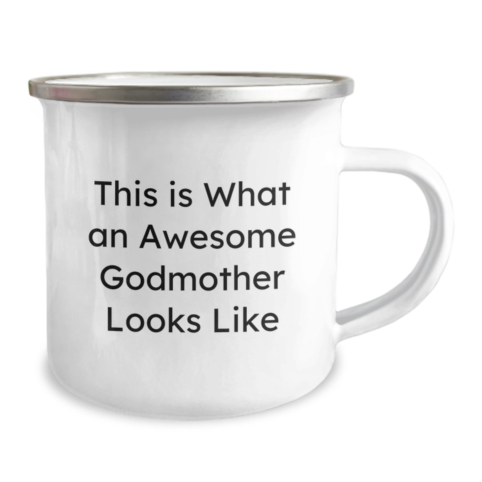 Funny Godmother Gifts for Women, This Is What An Awesome Godmother Looks Like Camping Mug, Gifts from Family to Godmother, Christmas Unique Mug - Image 2