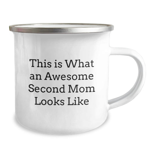 Funny Second Mom Gifts for Camping Enthusiasts - 'This Is What An Awesome Second Mom Looks Like' Christmas Unique Gifts from Family Friends - Image 2