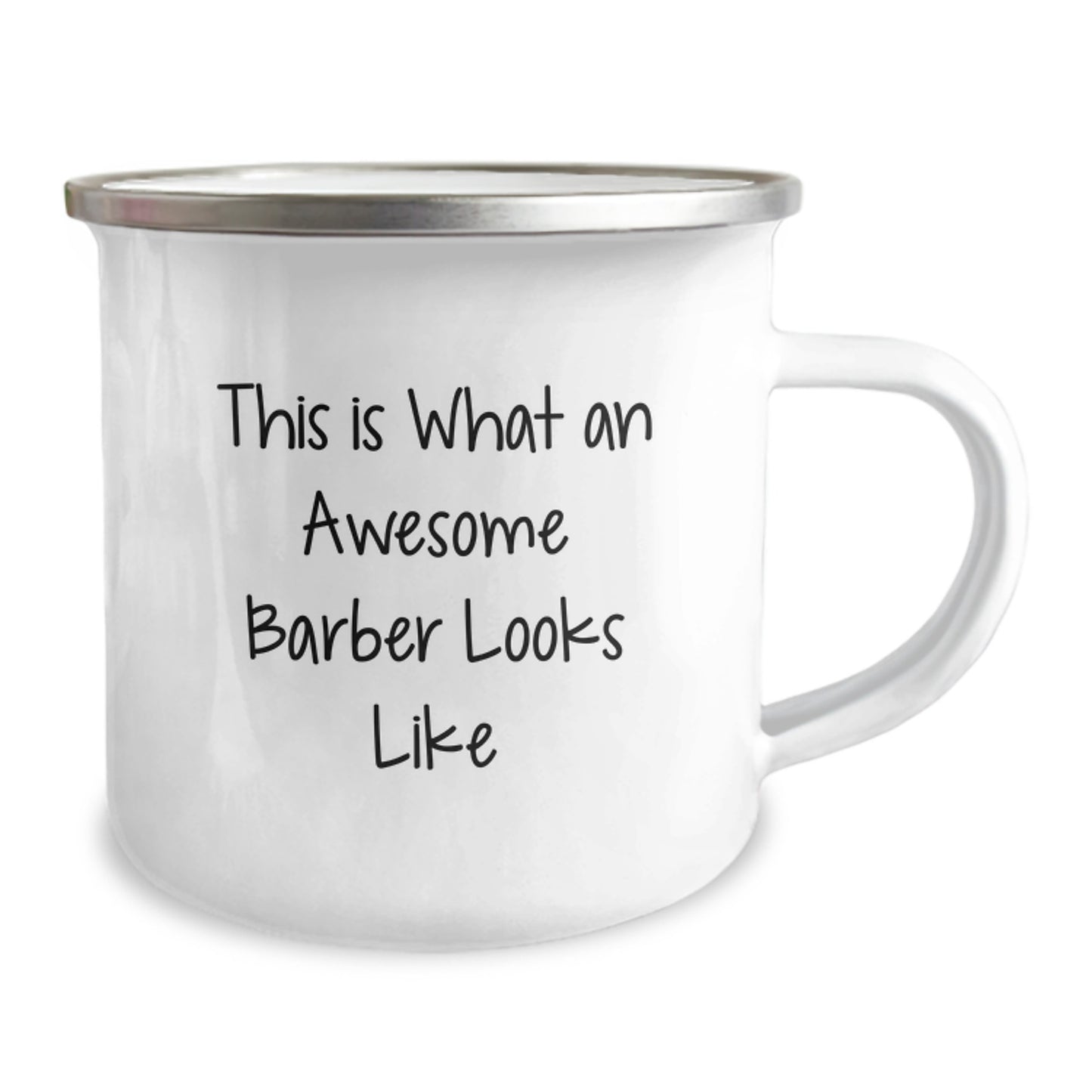 Barber Appreciation Gifts for Men - This Is What An Awesome Barber Looks Like, Funny Camping Mug for Barber Friends Valentine's Unique Gifts - Image 2