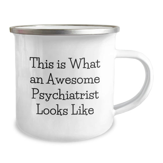 Gifts for Psychiatrist, Funny Psychiatrist Camping Mug, Birthday Unique Gifts from Friends, This Is What An Awesome Psychiatrist Looks Like - Image 2