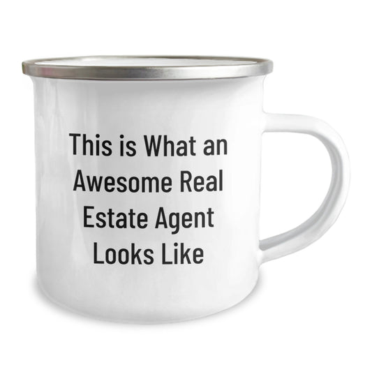 Gifts from Friends for Real Estate Agent - Funny Camping Mug - Birthday Unique Gifts This Is What An Awesome Real Estate Agent Looks Like - Image 2