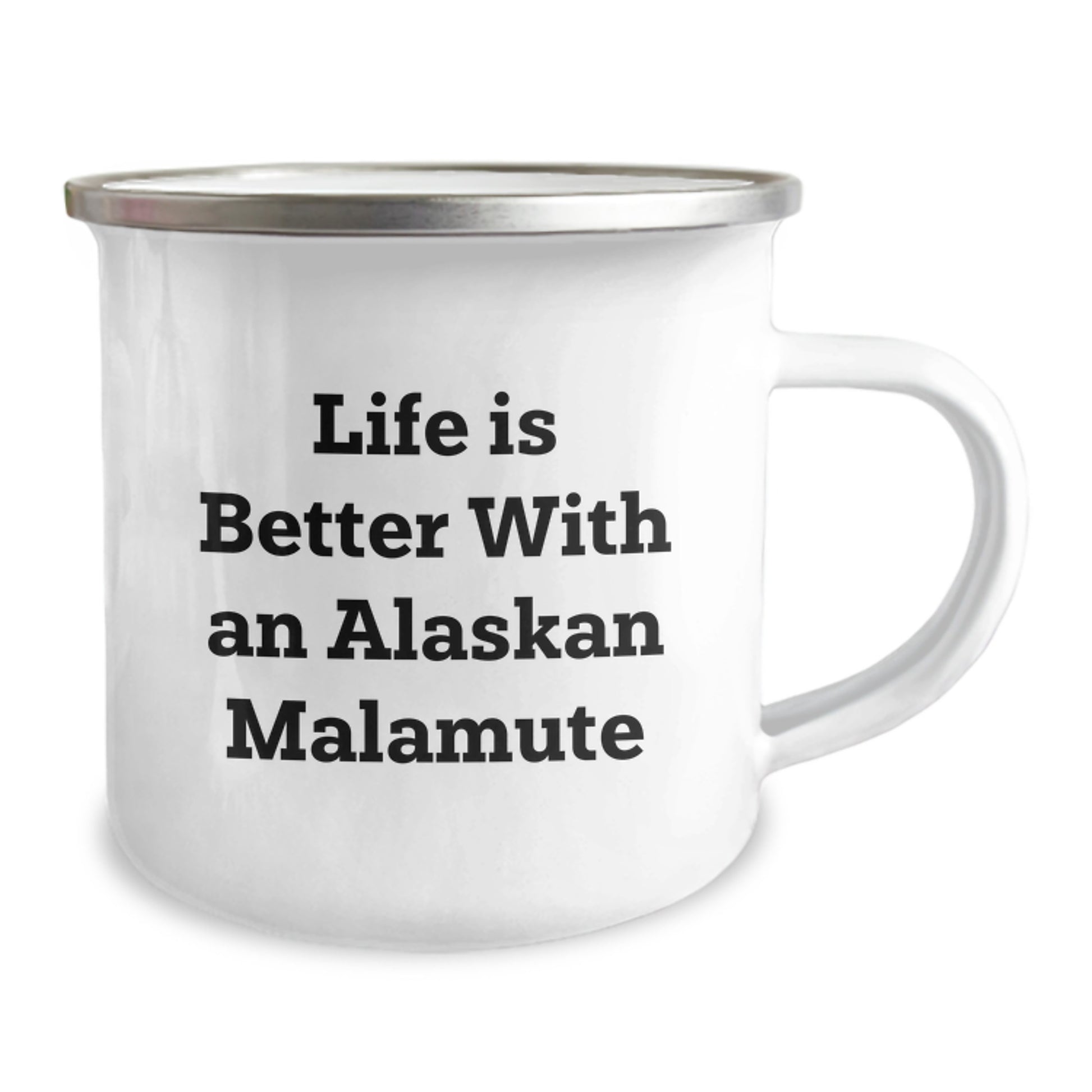 Funny Alaskan Malamute Dog Camping Mug Gifts for Valentine's from Friends to Lovers - Image 2