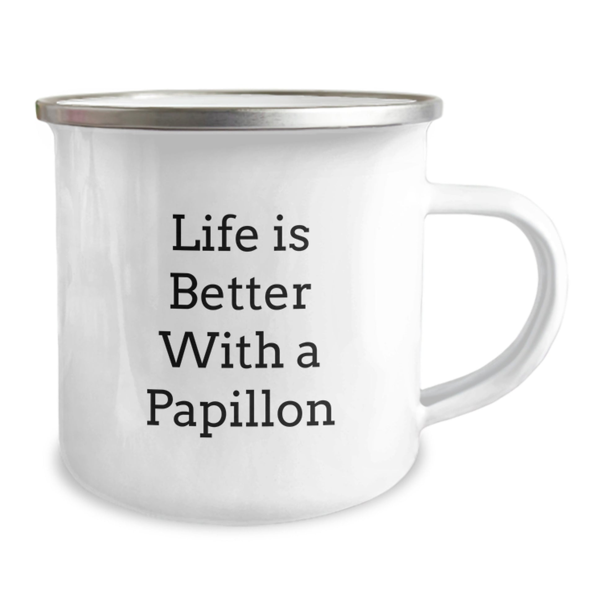 Papillon Dog Lover Gifts from Men, Women, Friends, Coworkers, Family - Fun Camping Mug for Valentine's Unique Gifts for Men, Women, Friends, Coworkers, Family - Life Is Better With A Papillon - Image 2