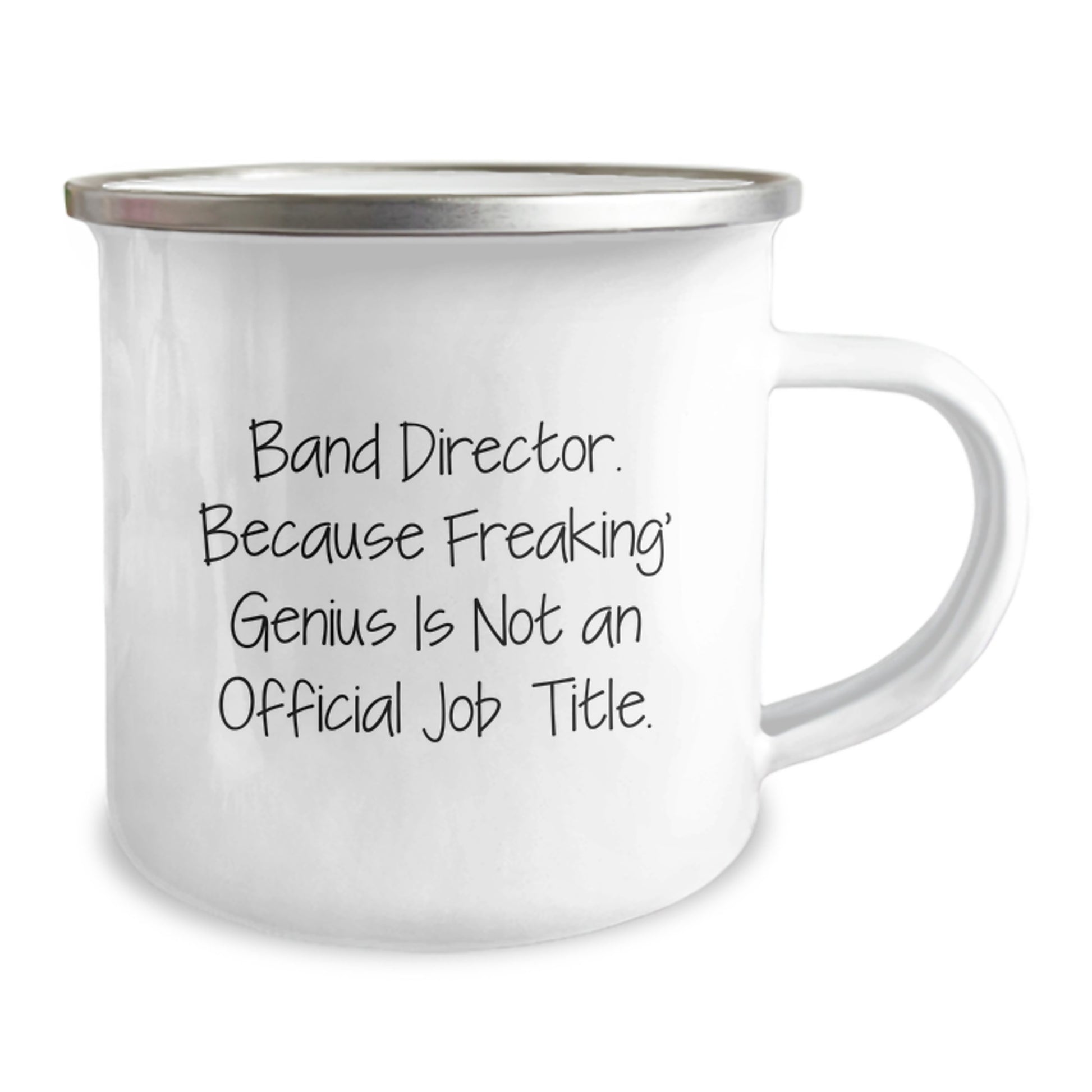 Funny Band Director Gifts for Mom - Mother's Day Unique Gifts from Women, Men, Friends, or Family - Camping Mug with Quote: Because Freaking' genius Is Not An Official Job Title. - Image 2
